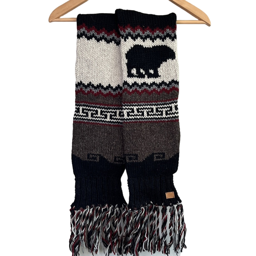 NWT ❗️Ark & Co 100% Artisan Wool Nepal Fringed Scarf